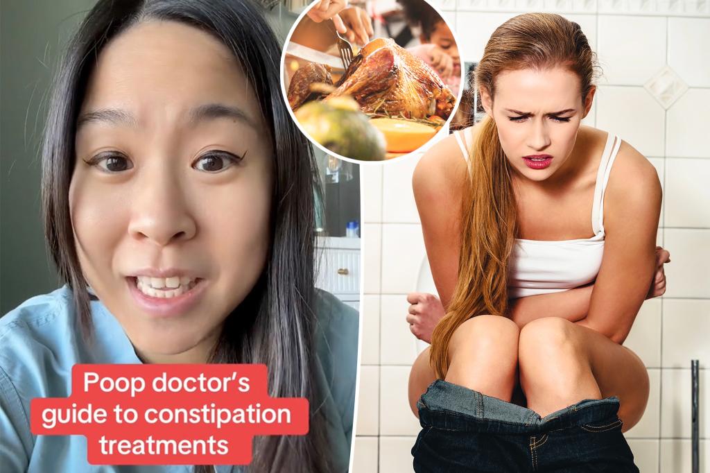 The stool doctor says 2 treatments can help with holiday constipation